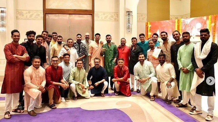 <div class="paragraphs"><p>Team India celebrating Diwali</p></div>