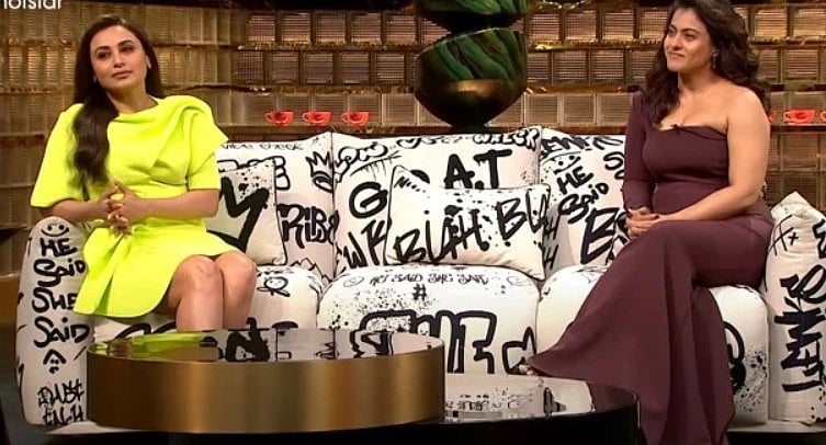 <div class="paragraphs"><p>Kajol and Rani during Koffee With Karan.</p></div>