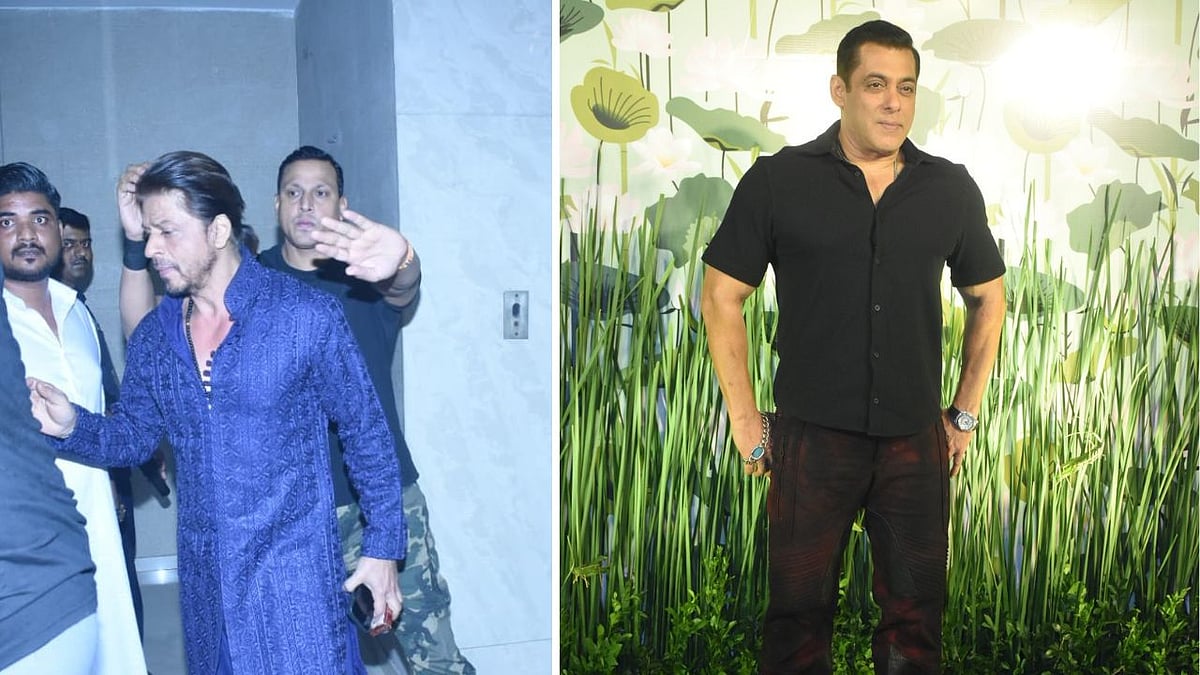 <div class="paragraphs"><p>Shah Rukh Khan and Salman Khan at Arpita Sharma's Diwali party.</p></div>