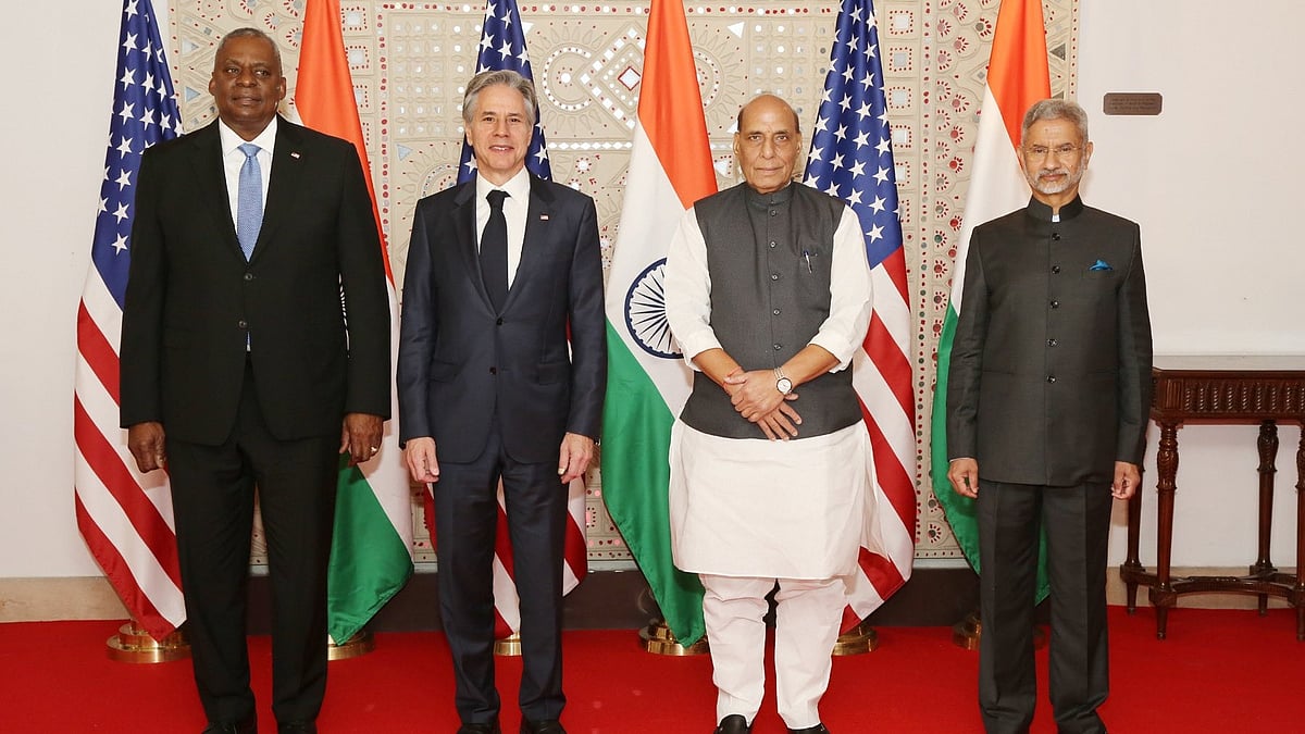 <div class="paragraphs"><p>From left: Lloyd Austin, Antony Blinken, Rajnath Singh, S Jaishankar.</p></div>