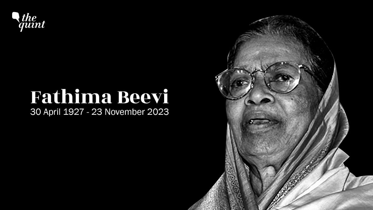 <div class="paragraphs"><p>On 23 November, the country lost its first woman judge of the Indian Supreme Court - Justice M Fathima Beevi at the age of 96. </p></div>