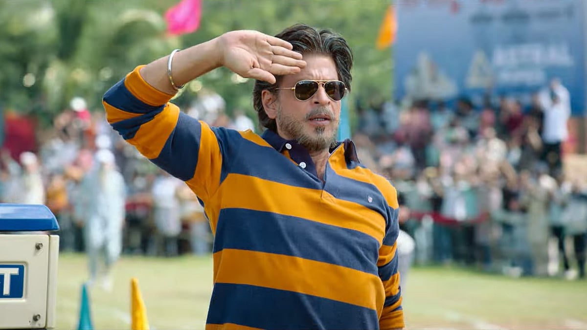 <div class="paragraphs"><p>Shah Rukh Khan in a still from<em> Dunki.</em></p></div>