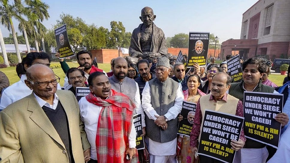 <div class="paragraphs"><p>Resorting to aggressive gestures and poor-in-taste limericks while staging a perfectly justified demand not only cost them their seats for the rest of the Session but also the country the burden of three unilaterally imposed laws. </p></div>