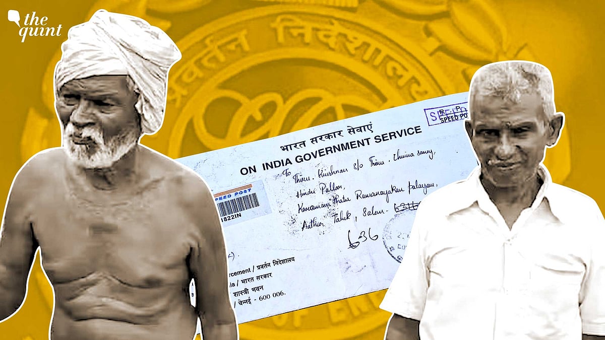 <div class="paragraphs"><p>The two farmers, who own 6.5 acres of land near Attur in Salem district, were served the summons under provisions of the Prevention of Money Laundering Act (PMLA), 2002. </p></div>