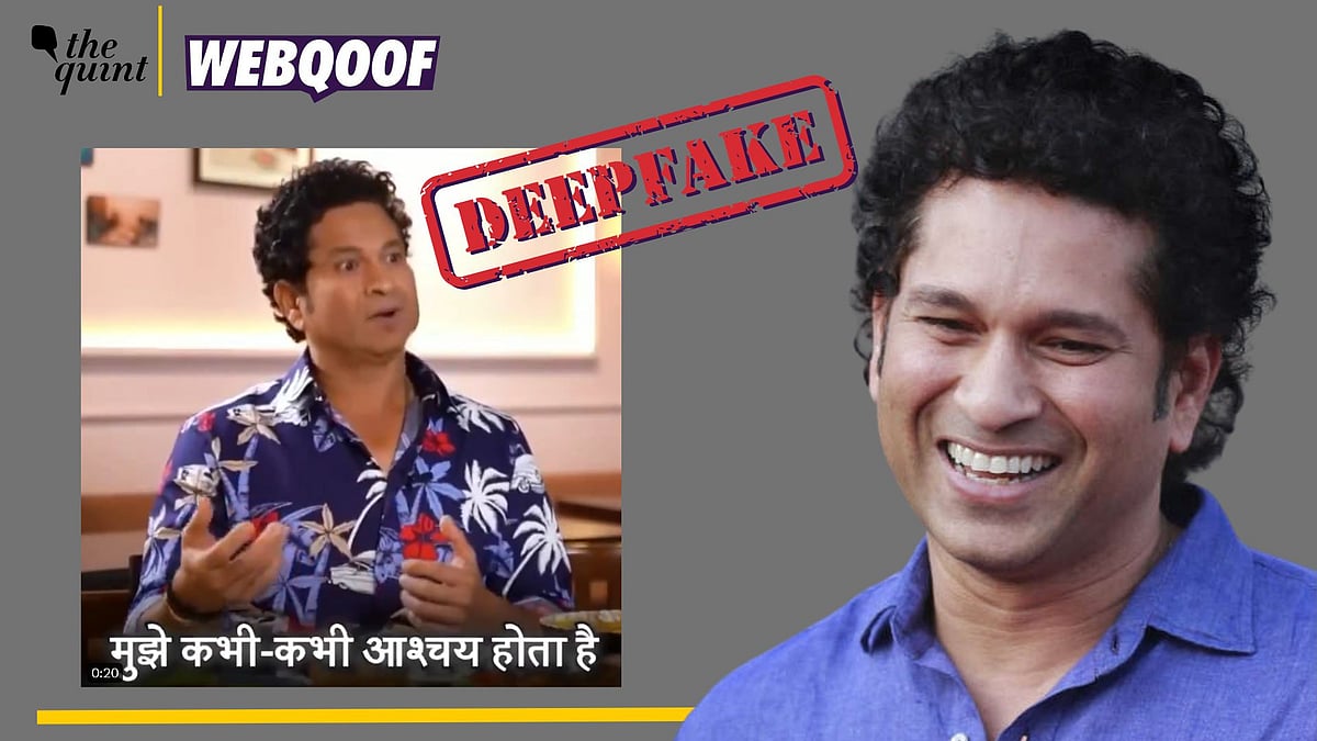<div class="paragraphs"><p>A deepfake video of Sachin Tendulkar endorsing a game shared online.</p></div>