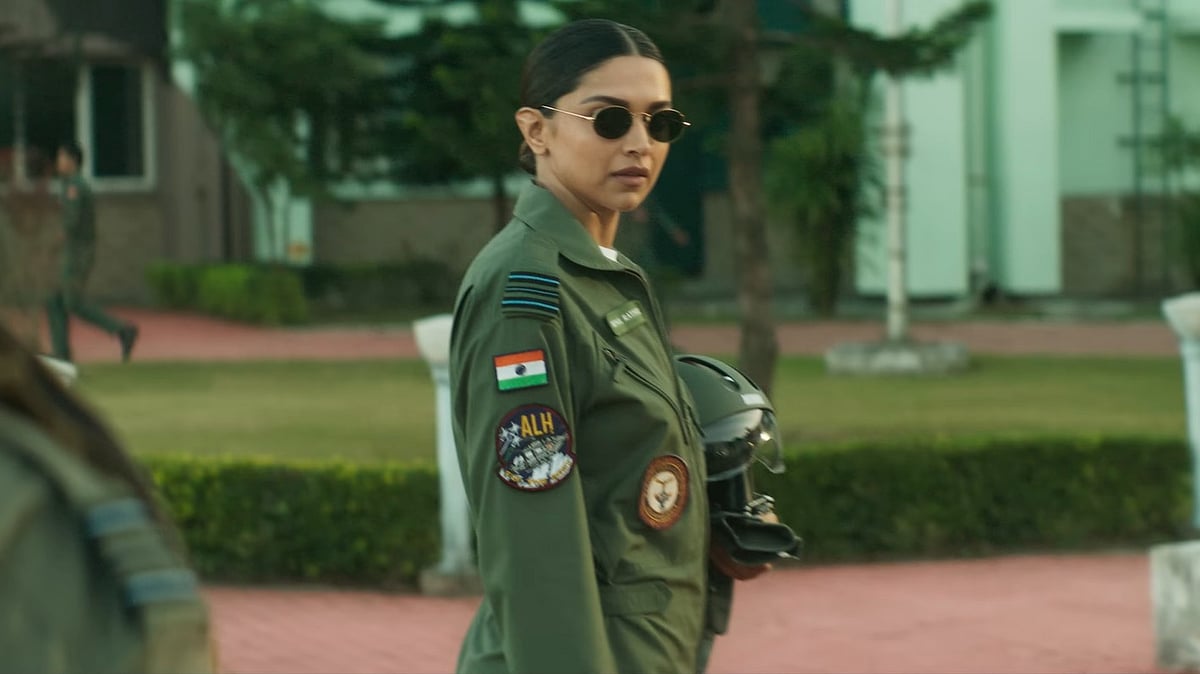 <div class="paragraphs"><p>Deepika Padukone in a still from <em>Fighter</em>.</p></div>