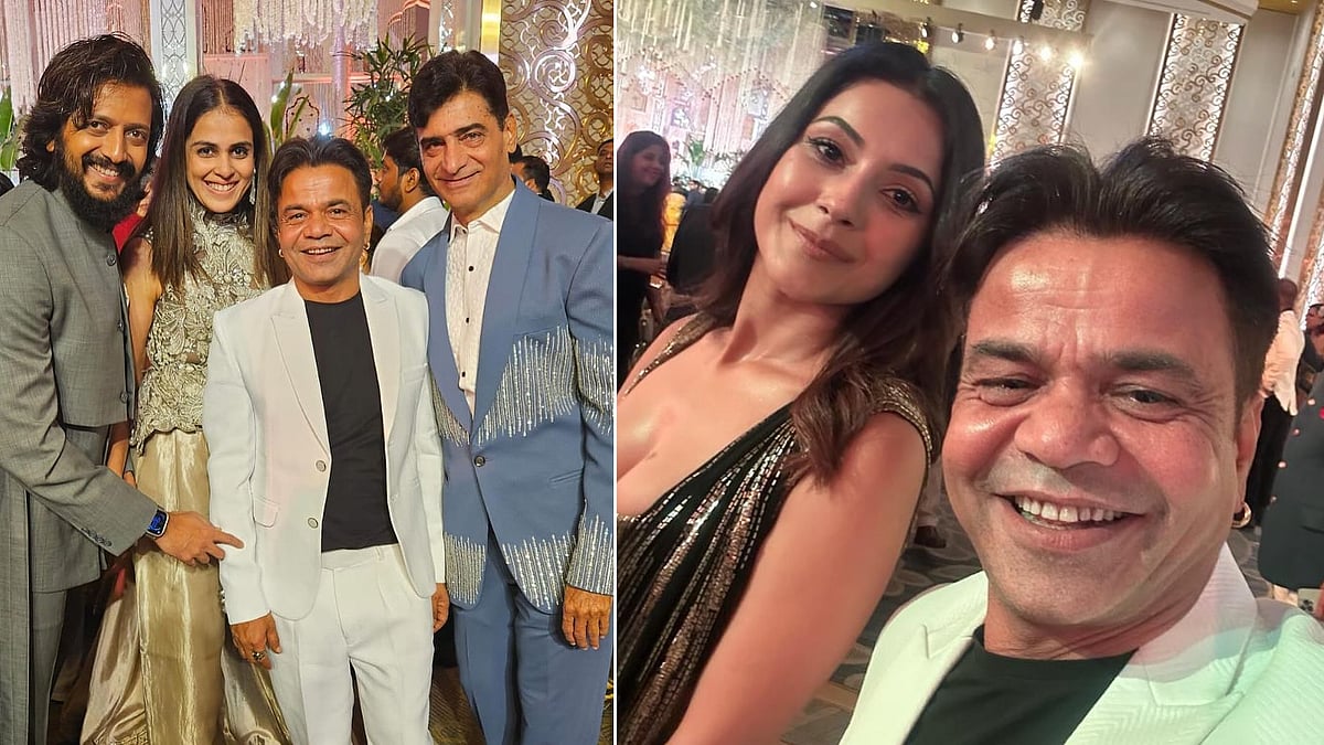 <div class="paragraphs"><p>Actor Rajpal Yadav attended the wedding reception of Ira Khan and celebrity fitness trainer Nupur Shikhare in Mumbai.</p></div>