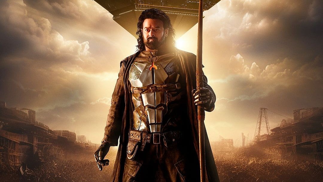 <div class="paragraphs"><p>Prabhas in a poster from <em>Kalki 2898 AD.</em></p></div>