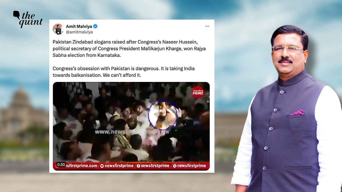 <div class="paragraphs"><p>Several BJP leaders have alleged that pro-Pakistan slogans were raised after Congress' Syed Nasir Hussain's election victory.</p></div>