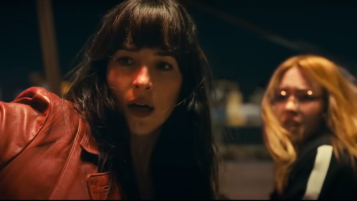 <div class="paragraphs"><p>Dakota Johnson and Sydney Sweeney in a still from&nbsp;<em>Madame Web.</em></p></div>