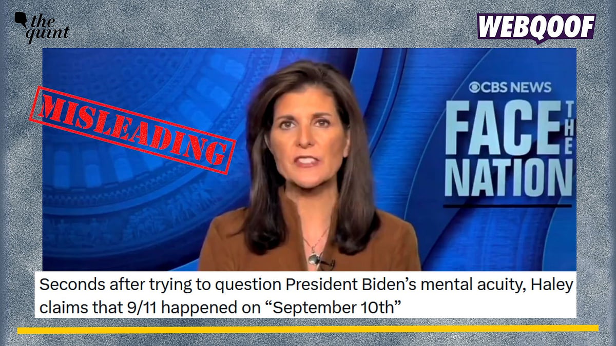 <div class="paragraphs"><p>Fact-check: A misleading claim has been given to Nikki Haley's statement about 10 and 11 September 2001.</p></div>