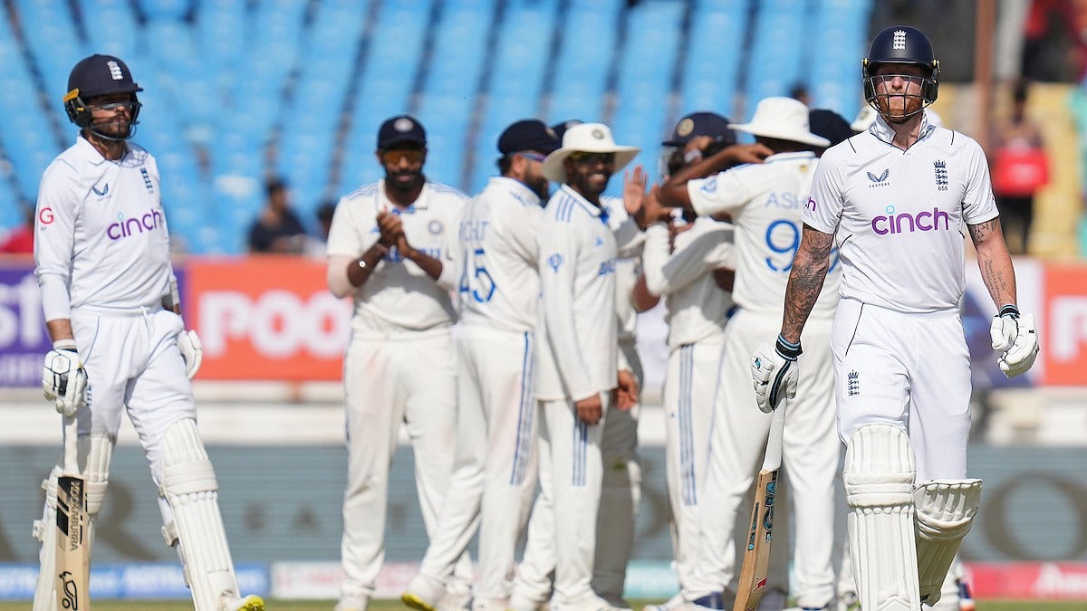 <div class="paragraphs"><p>Ben Stokes Captain of England walk back after getting out during the fourth day of the 3rd Test match between India and England held at the Niranjan Shah Stadium Rajkot on the 18th February 2024</p></div>