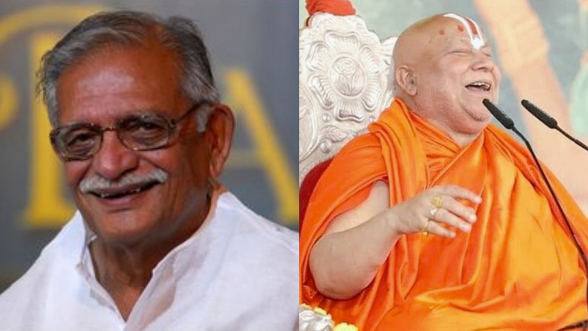 <div class="paragraphs"><p>Urdu Poet Gulzar &amp; Sanskrit Scholar Rambhadracharya.</p></div>