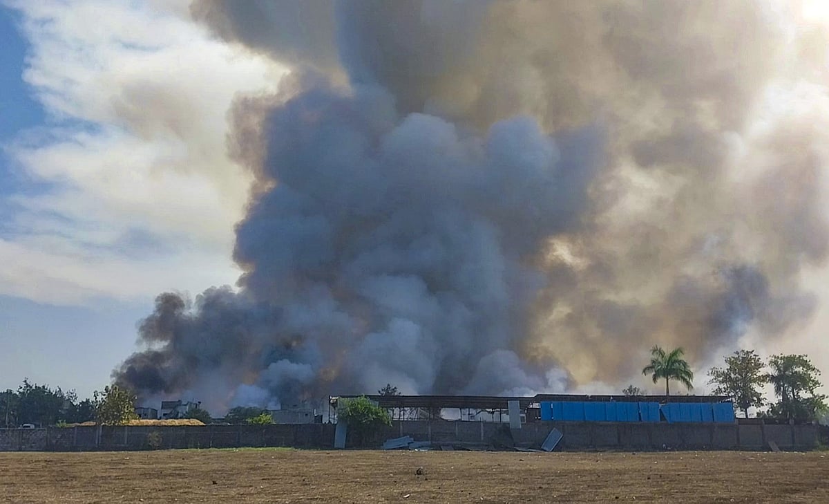 <div class="paragraphs"><p>A major explosion at a firecracker factory in MP's Harda on 6 Feb has killed 11 people and injured at least 200. The Madhya Pradesh police&nbsp;has arrested three local men&nbsp;– Rajesh Agrawal, Somesh Agrawal and Rafiq – in connection with the case.</p></div>