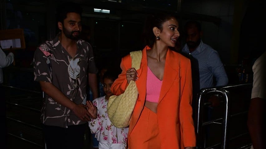 <div class="paragraphs"><p>Rakul Preet Singh and Jackky Bhagnani headed to Goa a few days before their wedding.</p></div>
