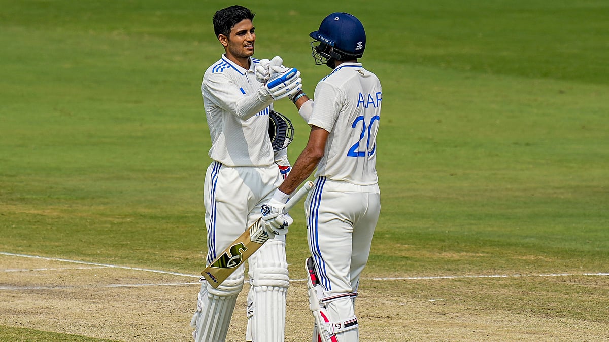 <div class="paragraphs"><p>Visakhapatnam: India's batter Shubman Gill with teammate Axar Patel celebrates his century during the third day of the second Test match between India and England, at Dr Y.S. Rajasekhara Reddy ACA-VDCA Cricket Stadium, in Visakhapatnam, Sunday, Feb. 4, 2024.&nbsp;</p></div>