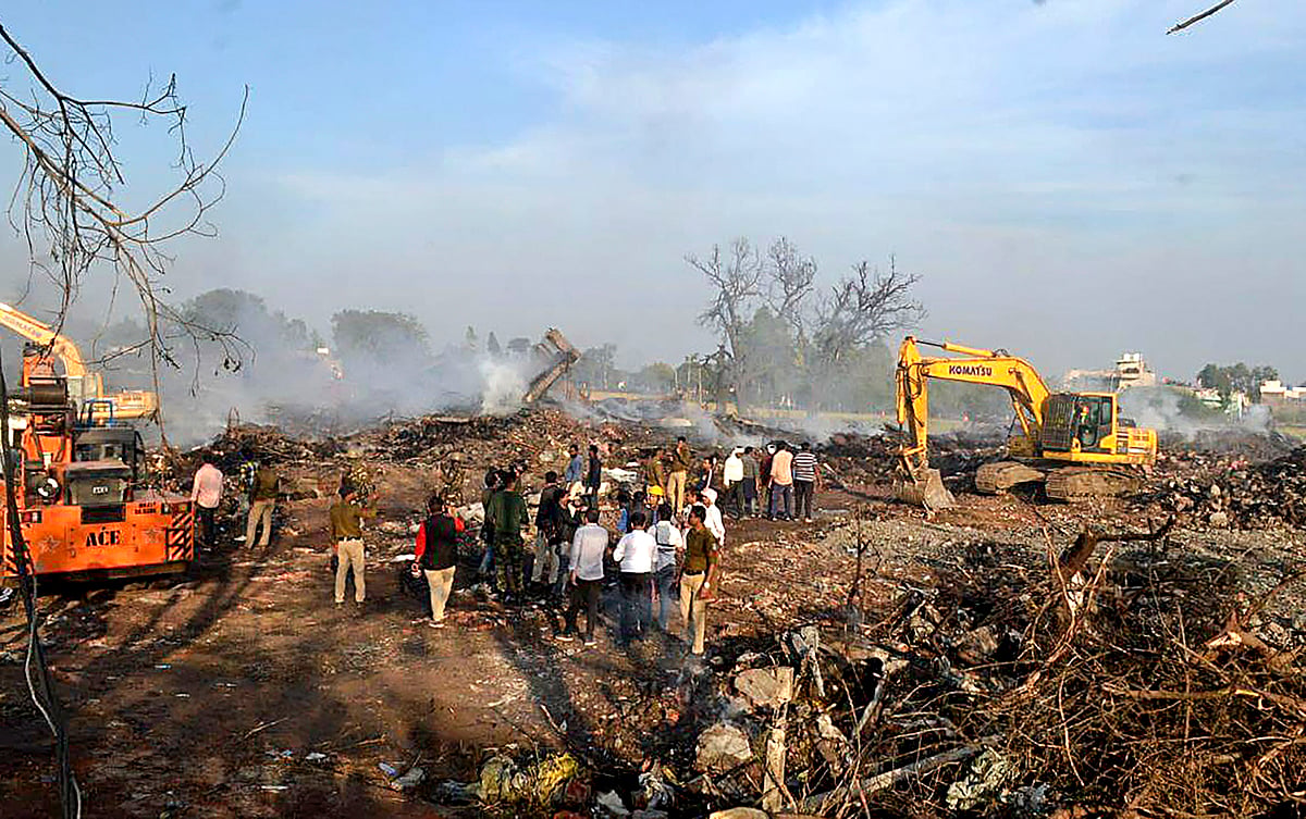 <div class="paragraphs"><p>A massive explosion in a firecracker factory in Madhya Pradesh's Harda on 6 February killed at least 12 and injured 224. As per the FIR, the fire was caused due to "illegal possession of an excessive quantity of explosives" at the factory. </p></div>