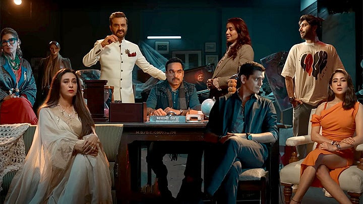 <div class="paragraphs"><p>The cast of<em> Murder Mubarak.</em></p></div>