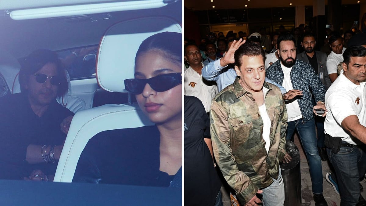 <div class="paragraphs"><p>Shah Rukh Khan, Salman Khan and other celebs arrived in Jamnagar ahead of Radhika Merchant and Anant Ambani's pre-wedding festivities.</p></div>