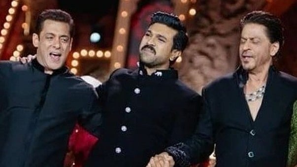 <div class="paragraphs"><p>Shah Rukh Khan, Salman Khan, dance with Ram Charan at Anant Ambani and Radhika Merchant's pre-wedding event.</p></div>
