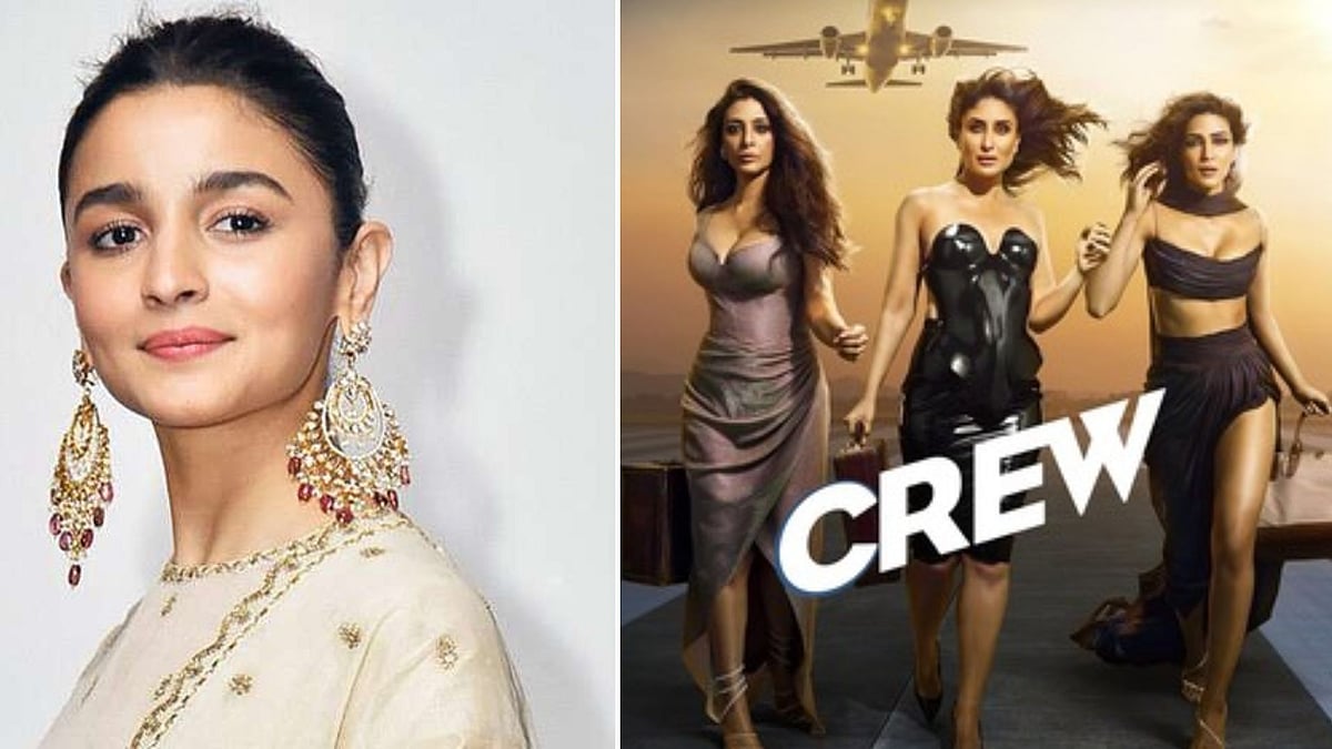 <div class="paragraphs"><p>Alia Bhatt took to her social media account to talk about the film Crew which stars Kareena Kapoor, Tabu and Kriti Sanon in the lead.</p></div>