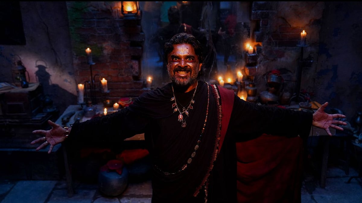 <div class="paragraphs"><p>R Madhavan in a still from <em>Shaitaan</em>.</p></div>