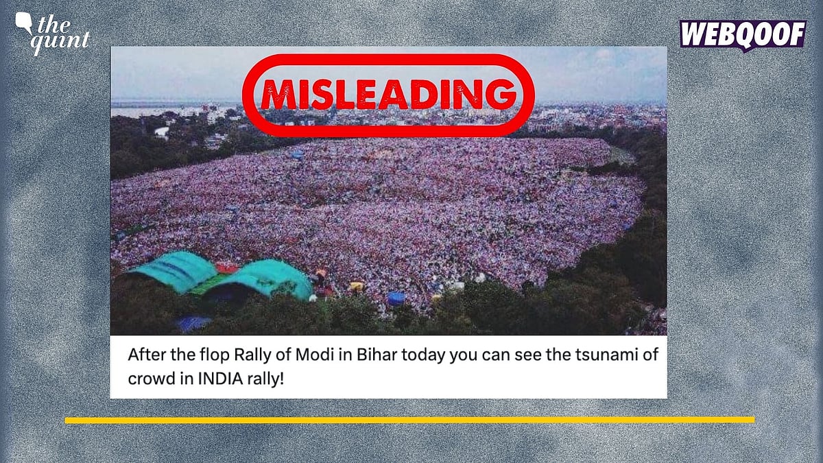 <div class="paragraphs"><p>Fact-Check: This image is old and not from the recent rally in Bihar. </p></div>