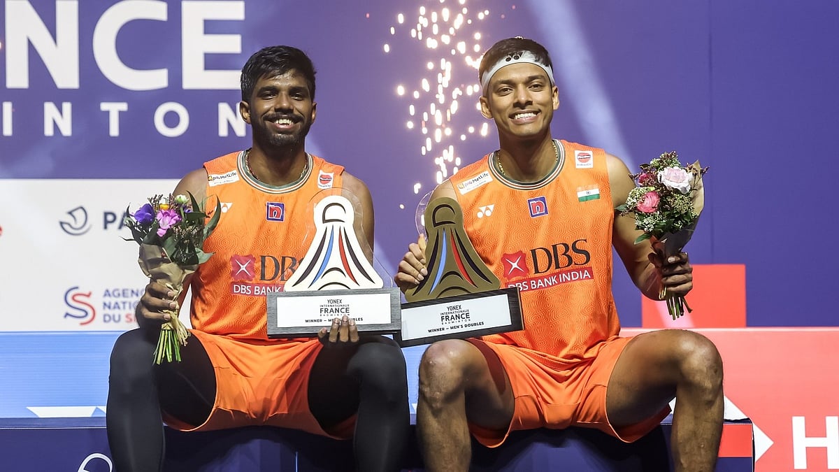 <div class="paragraphs"><p>Satwiksairaj Rankireddy & Chirag Shetty won the French Open men's double title.</p></div>