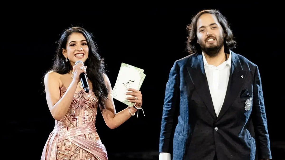 <div class="paragraphs"><p>Radhika Merchant and Anant Ambani at their pre-wedding festivities. </p></div>