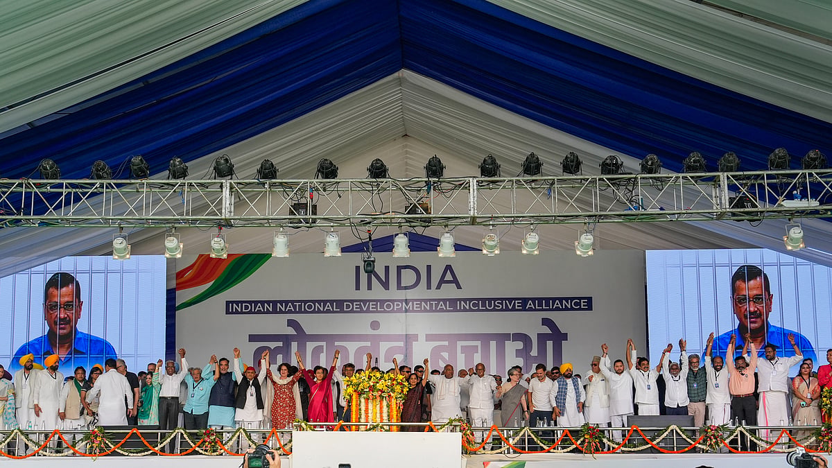<div class="paragraphs"><p>INDIA Bloc Holds 'Loktantra Bachao' Mega Rally at Ramlila Maidan: Who Said What</p></div>