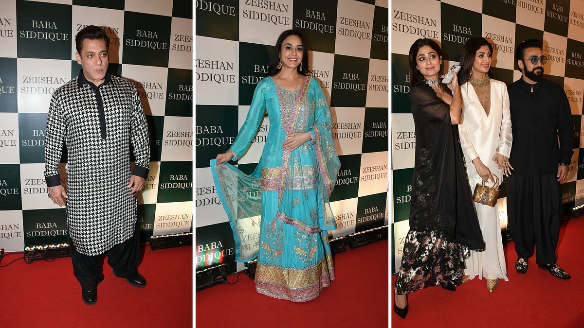 <div class="paragraphs"><p> Salman Khan, Preity Zinta, Shilpa Shetty attend Baba Siddique's Iftar party.</p></div>