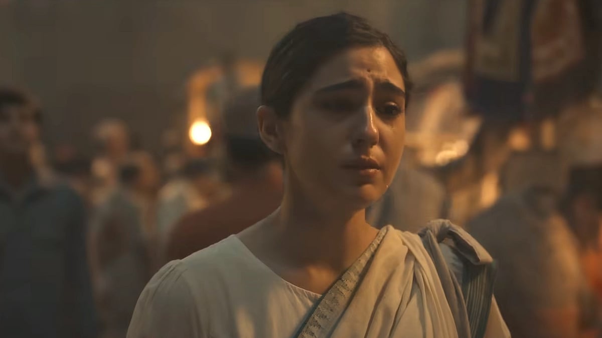 <div class="paragraphs"><p>Sara Ali Khan in a still from <em>Ae Watan Mere Watan.</em></p></div>