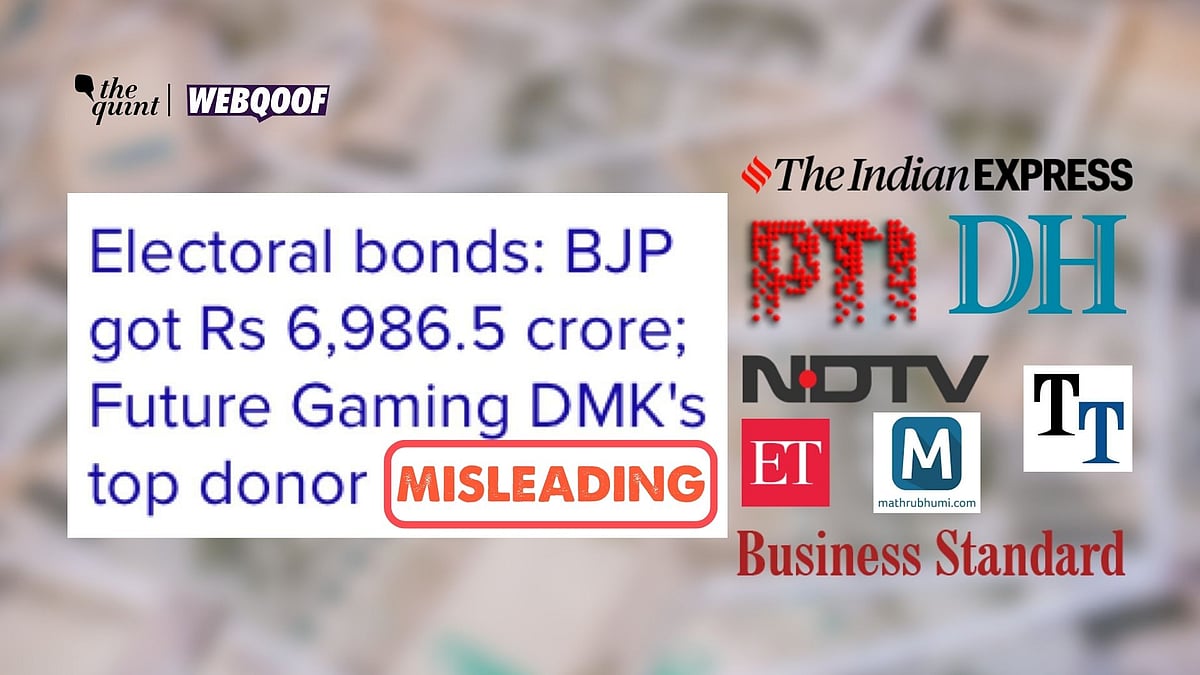 <div class="paragraphs"><p>The real figures of BJP's income through electoral bonds is nearly Rs 1,800 crores higher than claimed.</p></div>