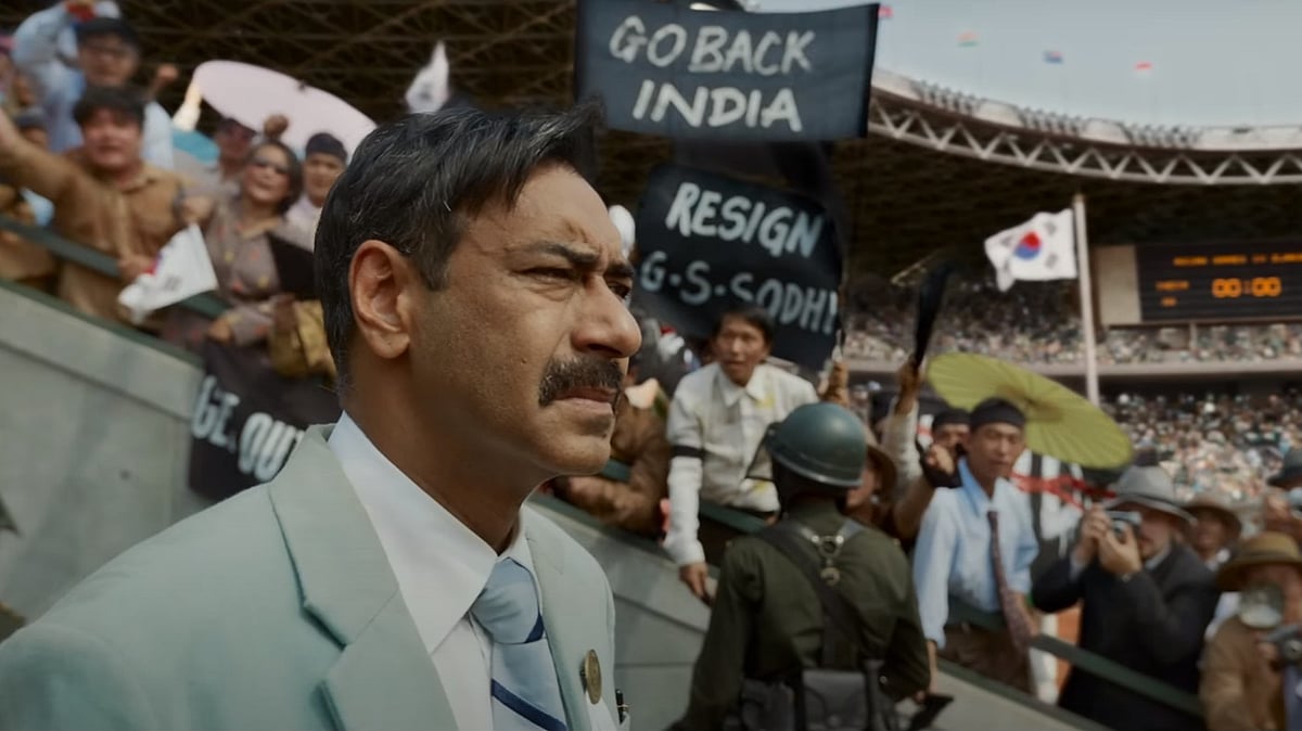 <div class="paragraphs"><p>Ajay Devgn in a still from<em> Maidaan.</em></p></div>