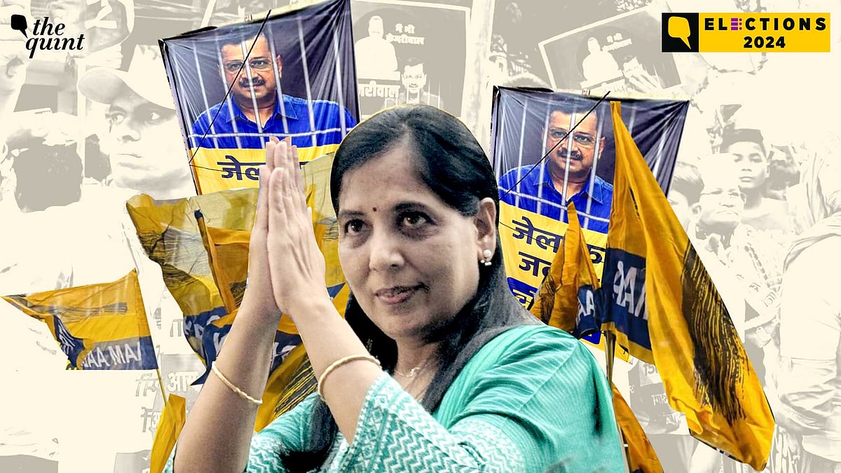 <div class="paragraphs"><p>Standing through the sunroof of a vehicle, Sunita Kejriwal said, "Your Chief Minister is a&nbsp;<em>sher (</em>lion), nobody can break him or make him bow down," just as the crowd screamed the slogan <em>"Jail ka jawab vote sai."</em> (Will respond to jail time with votes).</p></div>