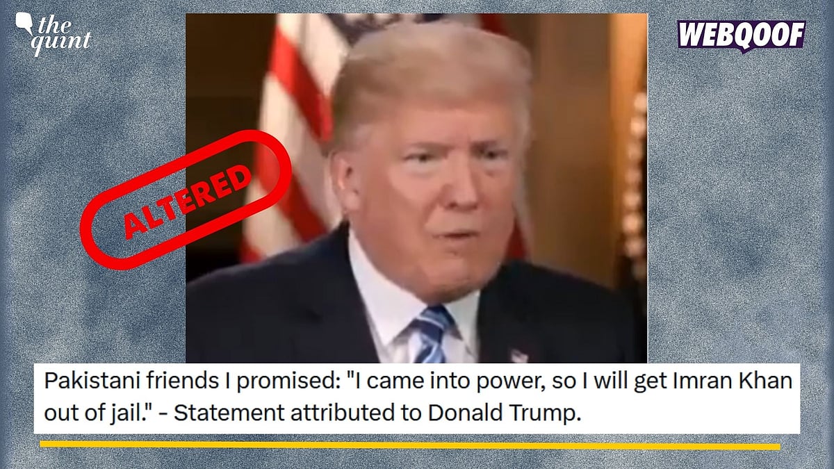 <div class="paragraphs"><p>Fact-Check: This video of former United States of America (USA) President Donald Trump has been altered. </p></div>