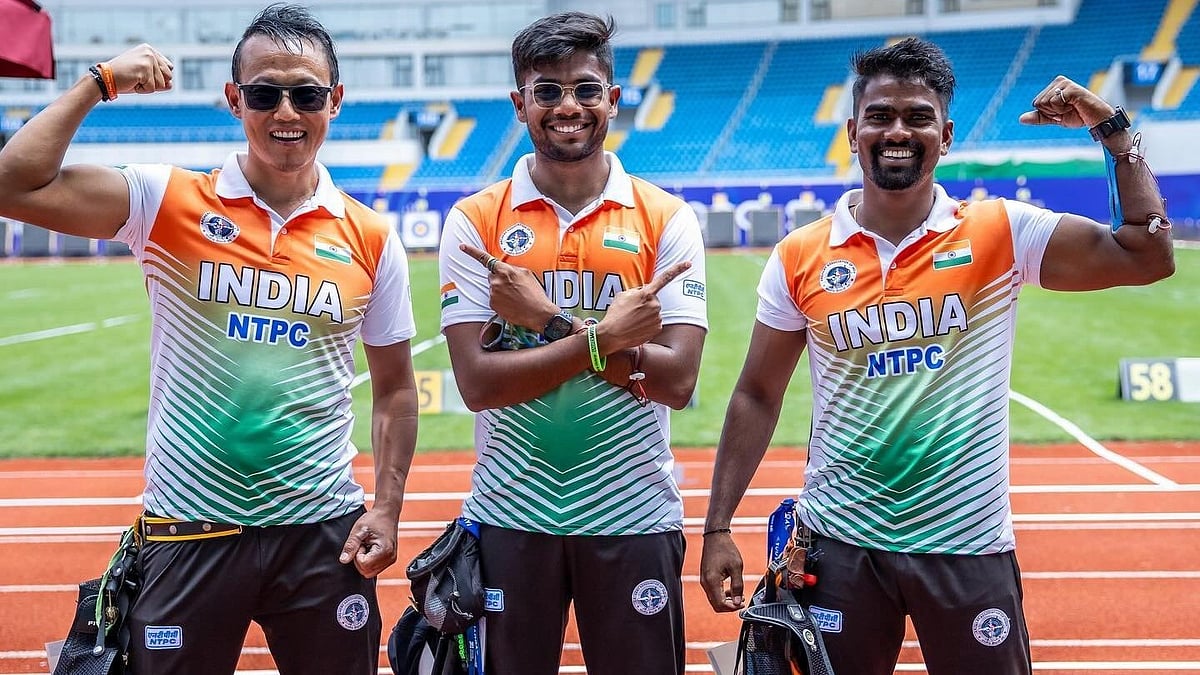 <div class="paragraphs"><p>Archery World Cup: Men’s recurve team won the gold medal.</p></div>
