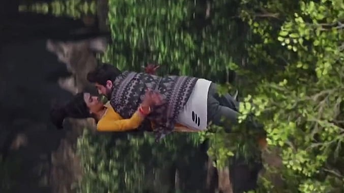 <div class="paragraphs"><p>Couple have a conversation while falling off a cliff.</p></div>