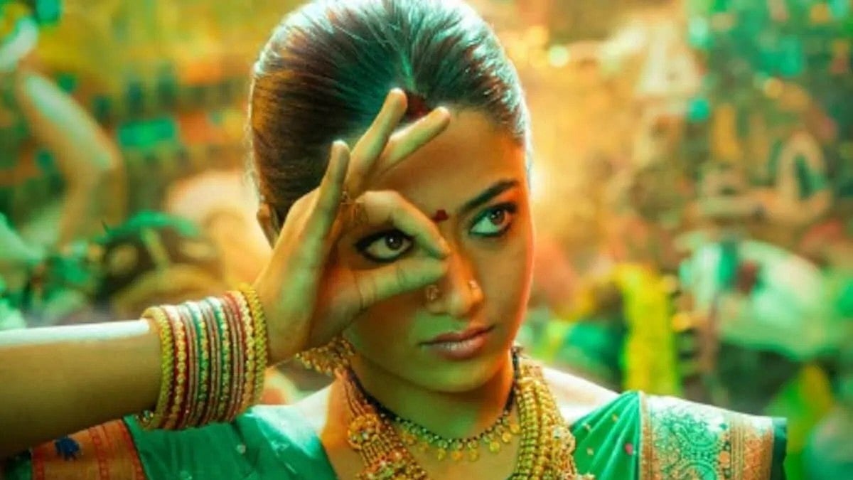 <div class="paragraphs"><p>Rashmika Mandanna's first look from<em> Pushpa 2.</em></p></div>