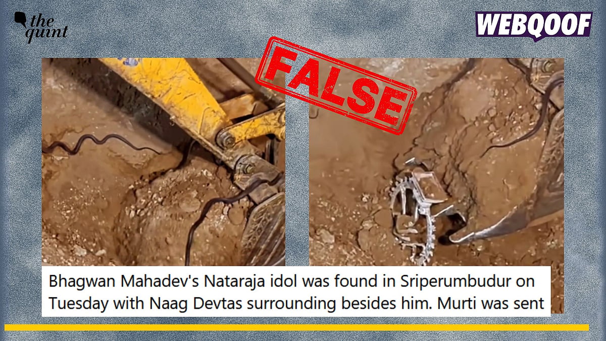 <div class="paragraphs"><p>Fact-Check: Although a Nataraja idol was found near Sriperumbudur, this viral video is scripted.</p></div>