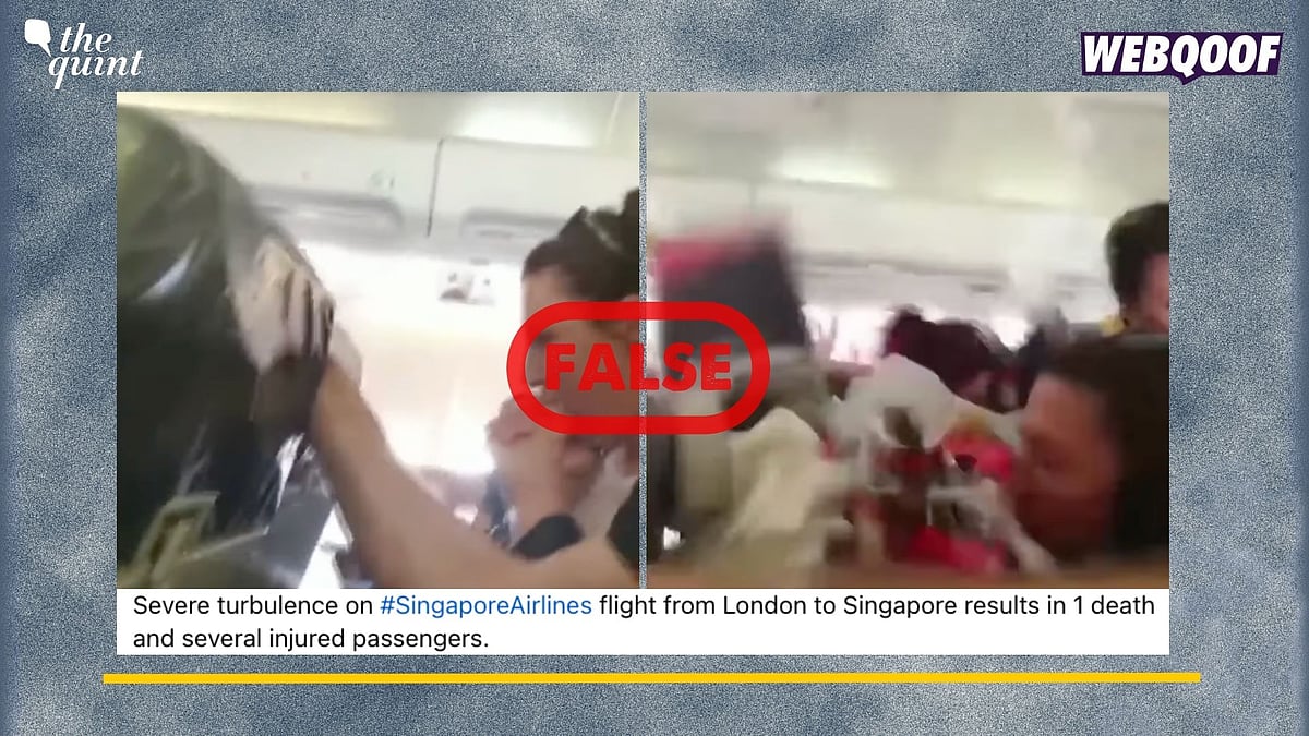 <div class="paragraphs"><p>Fact-Check: This video is old from 2019 and shows turbulence in a different flight. </p></div>