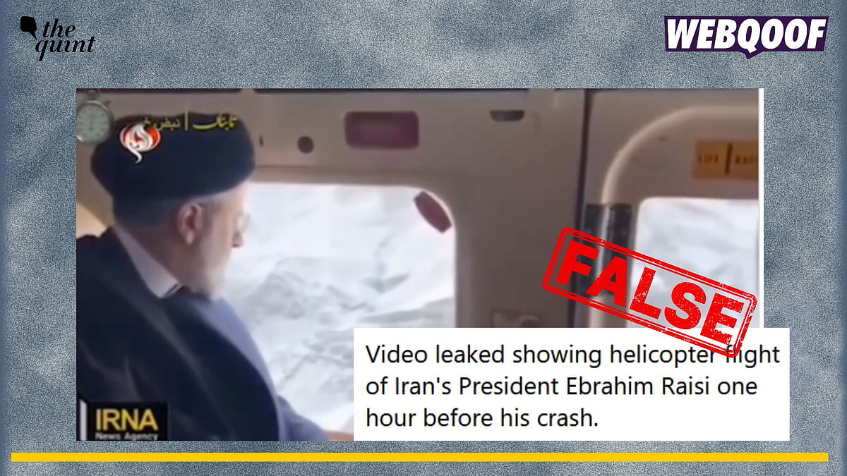 <div class="paragraphs"><p>Fact-check: An old video of Iranian President Ebrahim Raisi is going viral to claim that it shows the footage from the helicopter before it crashed. </p></div>