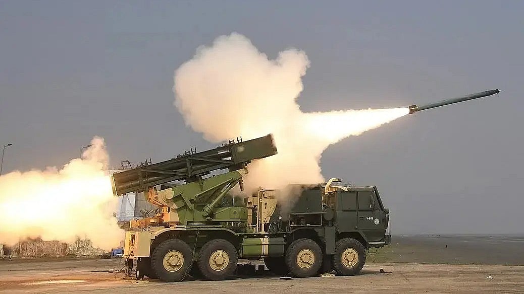 <div class="paragraphs"><p>Pinaka Multi‐Barrel Rocket System. Image used for representation only.</p></div>