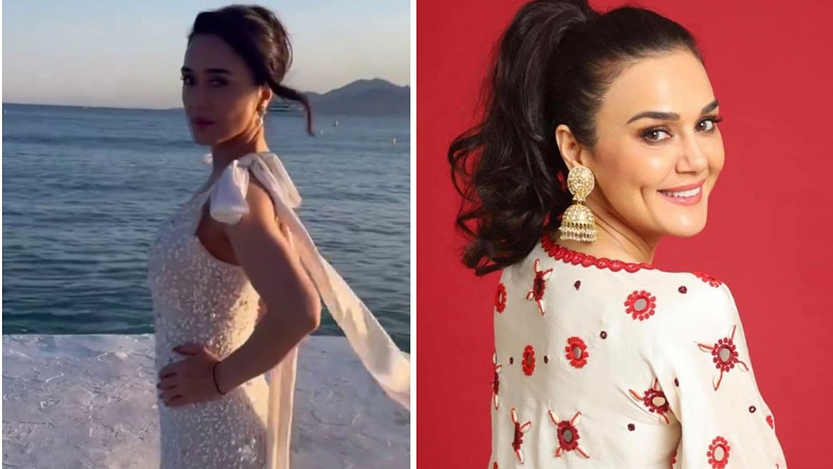 <div class="paragraphs"><p>Before walking the red carpet at the 77th Cannes Film Festival, Preity Zinta dazzled in a shimmery gown on the French Riviera.</p></div>