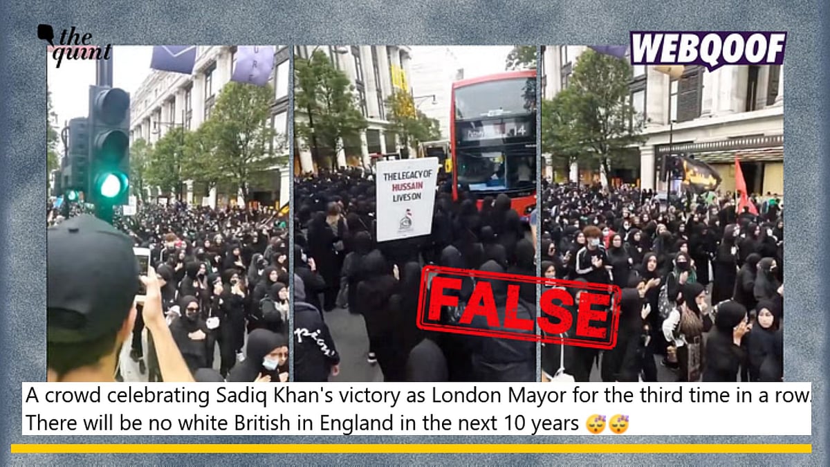 <div class="paragraphs"><p>Fact-check: An old video showing an Ashura procession in London is being falsely shared as Muslims showing their support to Mayor of London, Sadiq Khan.</p></div>