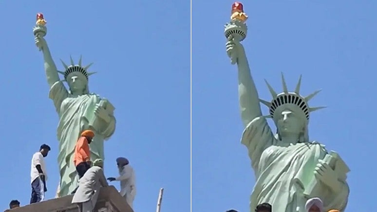 <div class="paragraphs"><p>A viral video on social media shows locals in Punjab crafting their own Statue of Liberty replica.</p></div>