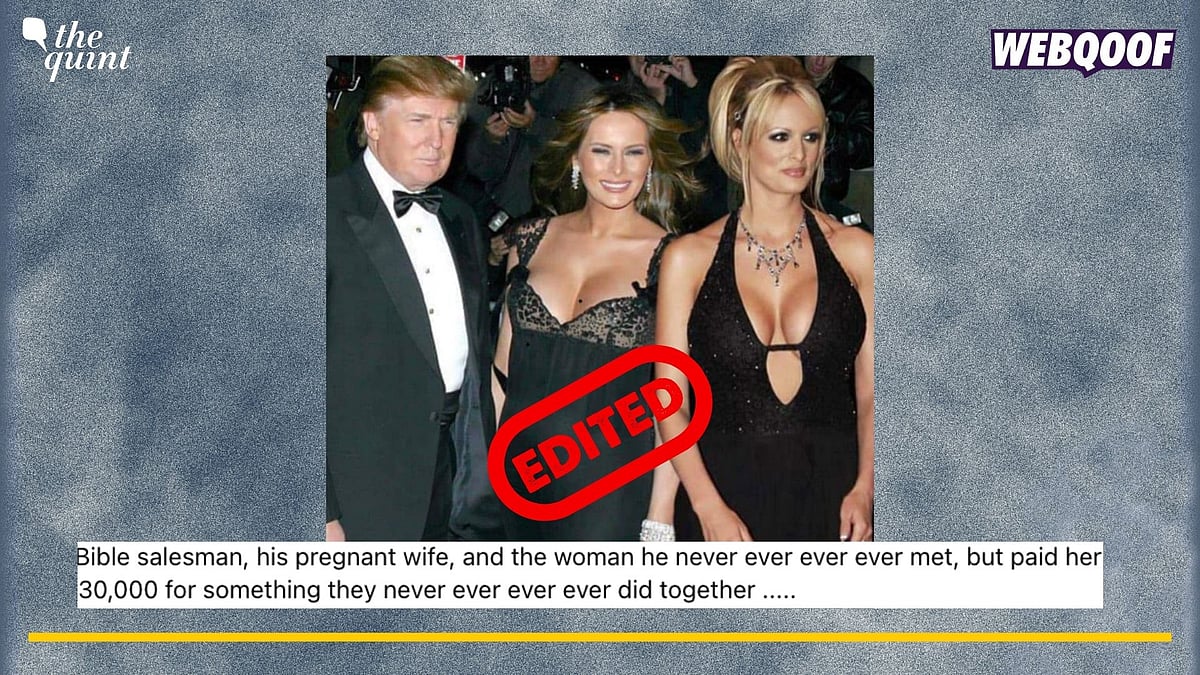 <div class="paragraphs"><p>Fact-Check: The image is edited to add Stormy Daniels photo. </p></div>