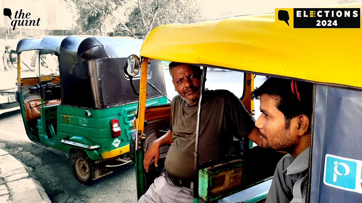 <div class="paragraphs"><p>Sujeet Gupta (left) indulges in banter with fellow rickshaw drivers while waiting for passengers.</p></div>