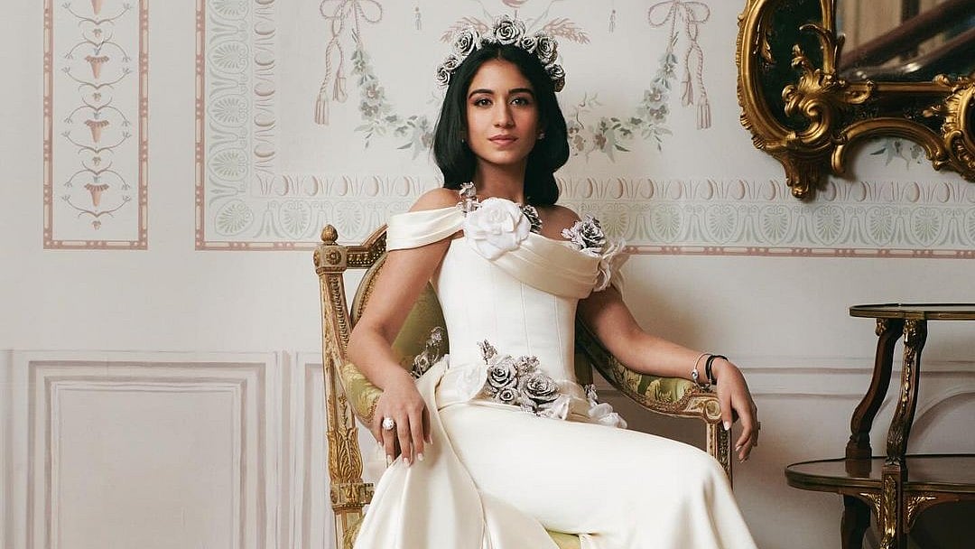 <div class="paragraphs"><p>Radhika Merchant looked stunning in her ivory gown. </p></div>