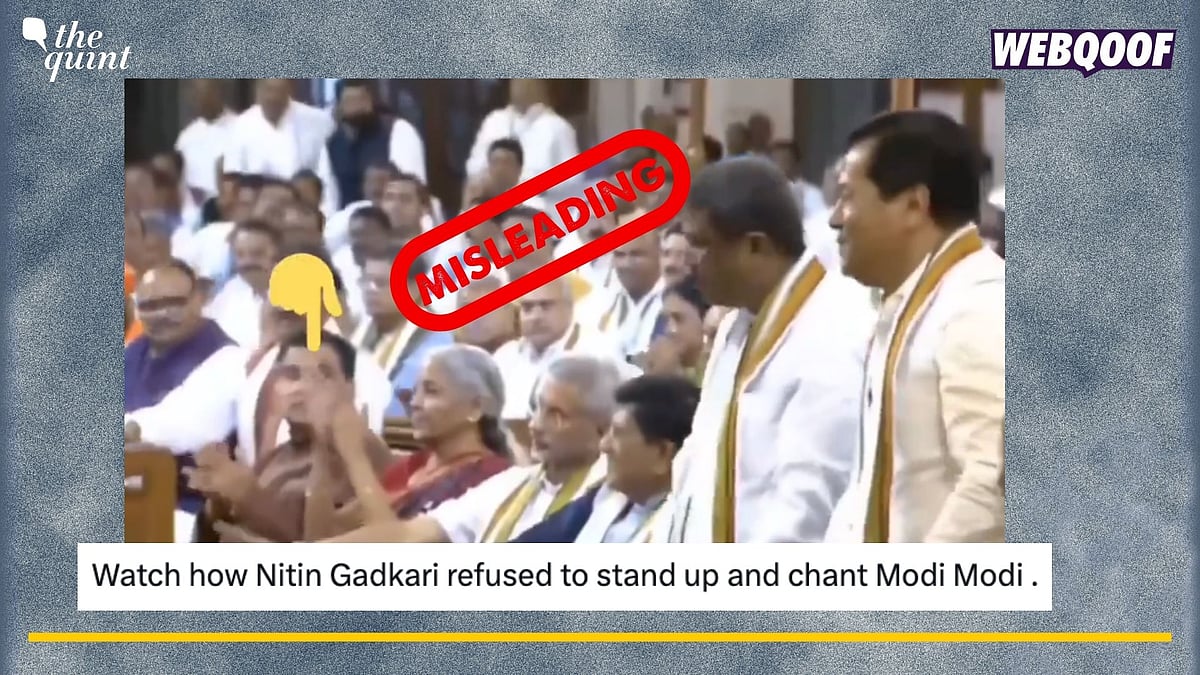<div class="paragraphs"><p>Fact-Check: Misleading claim shared that Gadkari did not stand for PM Modi during NDA parliamentary meeting. </p></div>